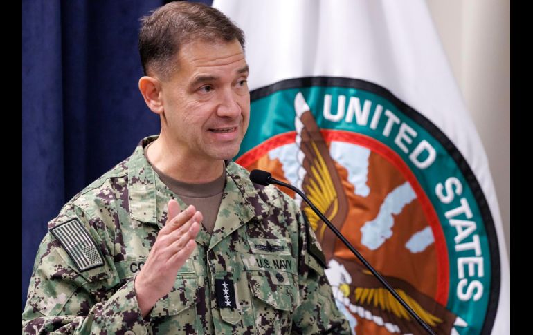 Brad Cooper, comandante del Comando Central de Estados Unidos (CENTCOM), durante una conferencia de prensa en Tampa, Florida. EFE/ARCHIVO