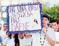 Familiares de Dafne Zapata mantienen sus protestas para dar con los culpables de su muerte. SUN