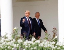 Fotografía de archivo del presidente de Estados Unidos, Donald Trump, junto al primer ministro de Israel, Benjamín Netanyahu. EFE/EPA/G. Yuri
