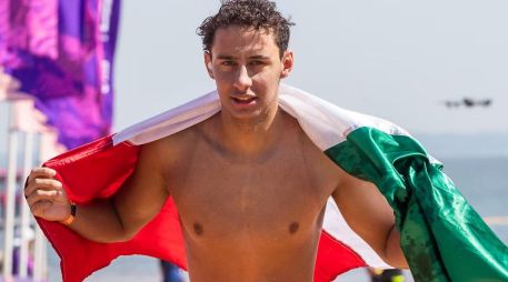 Tras dominar en los 10 kilómetros, el morelense, Strehlke, tuvo una jornada perfecta en los 3 kilómetros Sprint Knock-out. ESPECIAL/X/ @OlimpismoMex