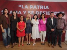 El senador por Jalisco Carlos Lomelí Bolaños y la diputada federal Claudia García Hernández, en una rueda de prensa para hablar del proyecto del agua en Jalisco. ESPECIAL/MORENA