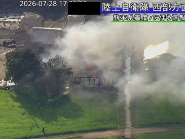 En una rueda de prensa, la primera ministra japonesa, Sanae Takaichi, avisó de que pueden producirse sismos de la misma magnitud en la zona, y pidió a la población estar alerta. EFE/ DEFENSE MNISTRY HANDOUT JAPAN