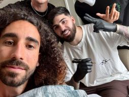 Esta fue la imagen con la que Cucurella informó que había cumplido su promesa. EFE / Cuenta en X de Cucurella