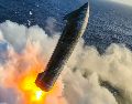 El test también puso en órbita veinte satélites V3. EFE / SPACEX