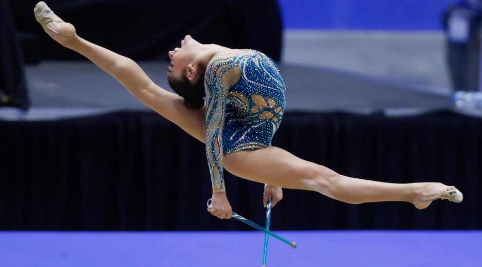 La gimnasia rítmica ha sido dominada por las representantes mexicanas desde el primer día de competencias. EFE/Rodrigo Sura.