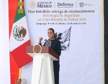 La Presidenta de la República y Comandanta Suprema de las Fuerzas Armadas, Claudia Sheinbaum Pardo, encabezó la Ceremonia de reconocimientos al personal que integró el Plan Kukulkán. SUN / K. Guerrero