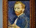 Autorretrato pintado por el difunto artista holandés Vincent Van Gogh en 1889. AFP