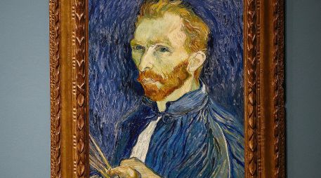Autorretrato pintado por el difunto artista holandés Vincent Van Gogh en 1889. AFP