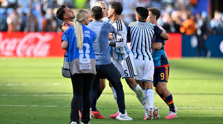 La FIFA investiga a varios jugadores por los incidentes ocurridos al término de la final del Mundial 2026 en el estadio MetLife. IMAGO7