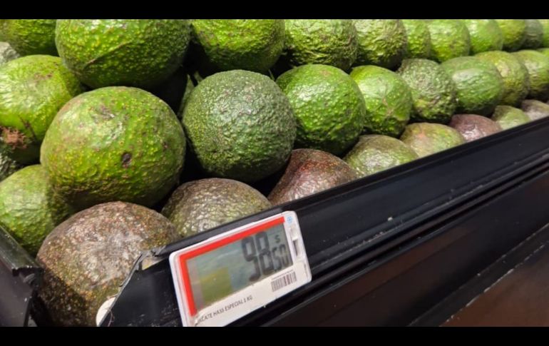 En junio del 2026, el aguacate fue el producto con mayor incidencia al alza con un incremento mensual de 24.53 por ciento. EL INFORMADOR/J. Velazco