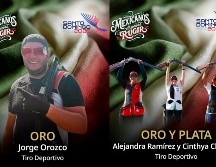 Jorge Orozco y Alejandra Ramírez encabezaron el doblete dorado de Jalisco en la fosa y aseguraron su clasificación a Lima 2027. X/ @conadeoficial.