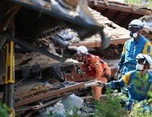 Más de 48 horas después del temblor, las operaciones de búsqueda y rescate de supervivientes continúan. EFE/EPA/JIJI PRESS JAPÓN