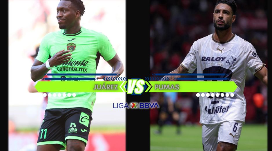 Juárez necesita hacerse fuerte en casa para abandonar los últimos puestos de la clasificación después de un complicado inicio de torneo. En contraste, Pumas tratará de enlazar victorias consecutivas por primera vez en el certamen. ESPECIAL / IMAGO7 y CANVA