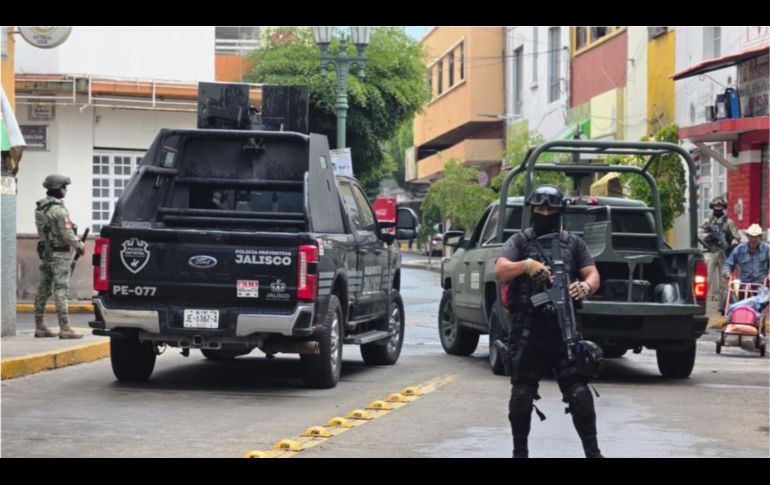 Autoridades municipales recomendaron a la ciudadanía el evitar la zona y mantener la calma. ESPECIAL/Secretaría de Seguridad del Estado