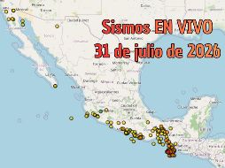EN VIVO | Sismos en México | Viernes 31 de julio. ESPECIAL / SSN
