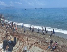 Las estimaciones iniciales elevan a 49 mil personas —a falta de confirmación oficial— las personas que entraron de forma irregular a la ciudad norteafricana española de Ceuta. EFE/M. Marín