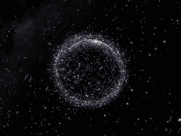 La basura espacial, suelen clasificarse según su tamaño o mejor dicho, según nuestra capacidad de detectarlos. NATURAL HISTORY MUSEUM