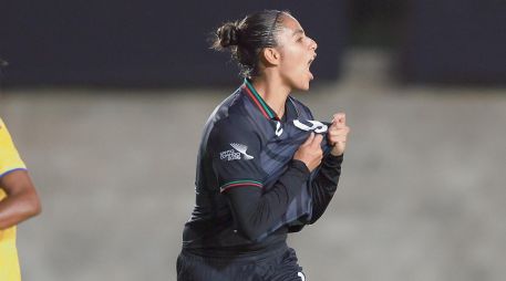 Paola García. Fue la figura del encuentro ante Colombia al marcar el único gol del partido. ESPECIAL