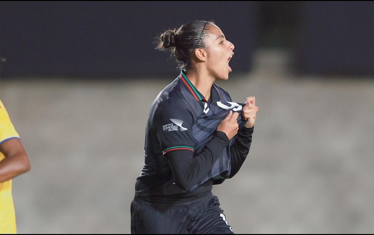 Paola García. Fue la figura del encuentro ante Colombia al marcar el único gol del partido. ESPECIAL