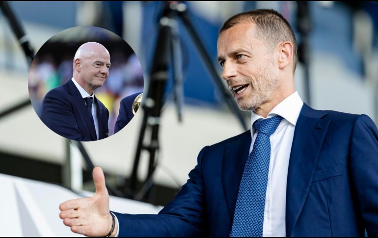 Aleksander Čeferin, presidente de la UEFA, la cual ha solicitado un plan de cambios para evitar que proyectos como el presentado por la FIFA vuelvan a llegar a la mesa de discusión. EFE / ARCHIVO