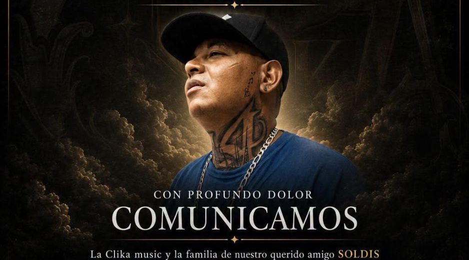 Recorte del comunicado oficial de La Clika Music en el que se informa el fallecimiento del músico. ESPECIAL / FACEBOOK La Clika music