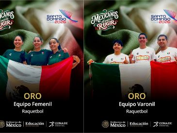 México se impuso en ráquetbol a Guatemala y Costa Rica en las ramas femenil y varonil respectivamente. ESPECIAL / X: @conadeoficial