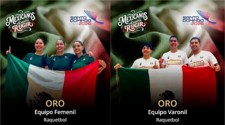 México se impuso en ráquetbol a Guatemala y Costa Rica en las ramas femenil y varonil respectivamente. ESPECIAL / X: @conadeoficial