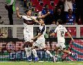 Luis Puente celebra el gol con que Atlante comenzó el camino hacia la victoria. EFE/J. Méndez
