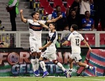 Luis Puente celebra el gol con que Atlante comenzó el camino hacia la victoria. EFE/J. Méndez