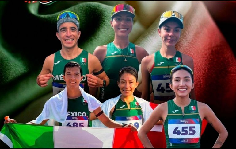 Maratonistas en carrera y en marcha mantienen en alto el nombre de México desde Santo Domingo 2026. ESPECIAL / Gemini