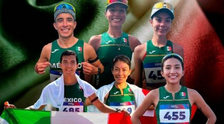Maratonistas en carrera y en marcha mantienen en alto el nombre de México desde Santo Domingo 2026. ESPECIAL / Gemini