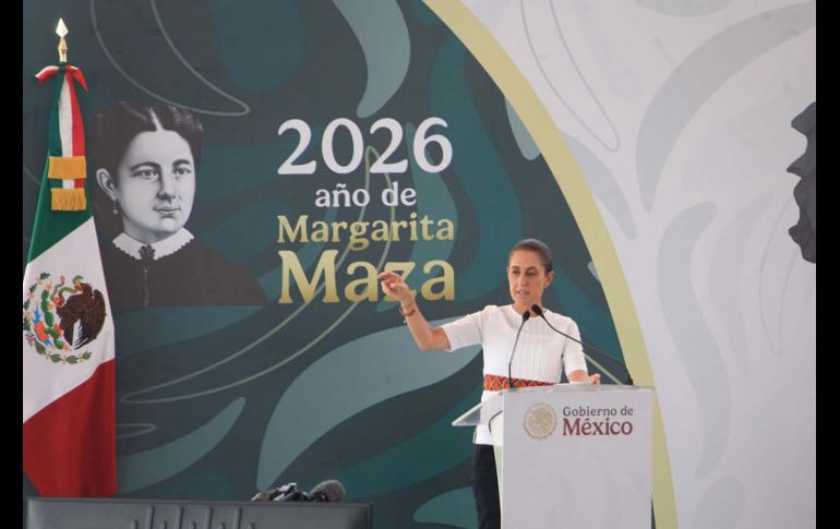 En su discurso, Claudia Sheinbaum recalcó que lo que defiende su gobierno es el bienestar, la democracia, la soberanía y la independencia. SUN