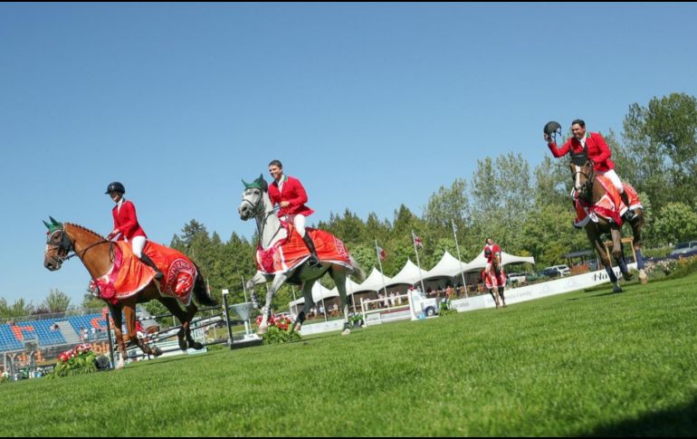 Será este lunes cuando el equipo mexicano de salto ecuestre inicie su actividad en pista luego de meses de preparación. CORTESÍA.