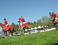 Será este lunes cuando el equipo mexicano de salto ecuestre inicie su actividad en pista luego de meses de preparación. CORTESÍA.