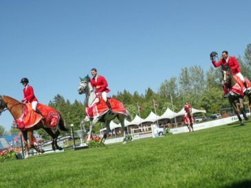 Será este lunes cuando el equipo mexicano de salto ecuestre inicie su actividad en pista luego de meses de preparación. CORTESÍA.