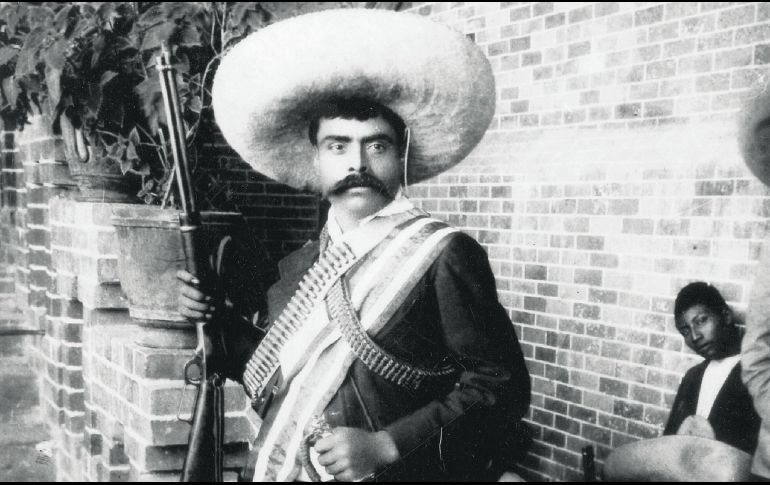 Acompañado por su escopeta y machete, la figura de Zapata representó en su momento la del rebelde de la Revolución Mexicana. EL INFORMADOR
