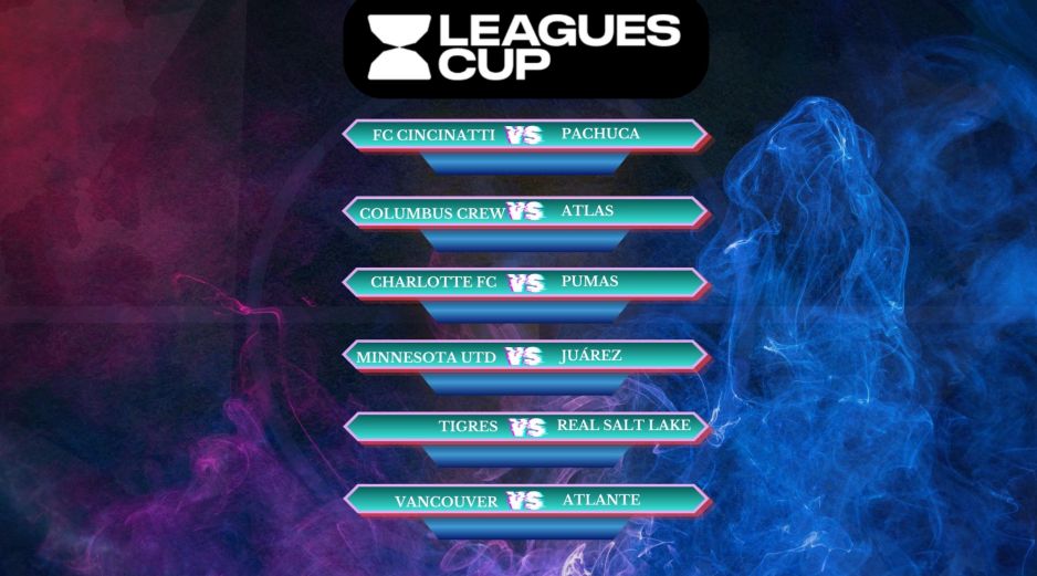 Seis partidos abrirán la actividad de la Leagues Cup, con equipos que buscarán sumar sus primeros puntos en una competencia que enfrenta exclusivamente a escuadras de la Liga MX vs MLS durante la fase de grupos. ESPECIAL / CANVA