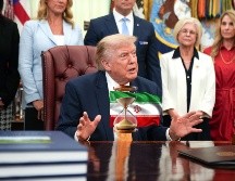 El presidente Trump durante un evento en la Casa Blanca. EFE/EPA/Allison Robbert / POOL