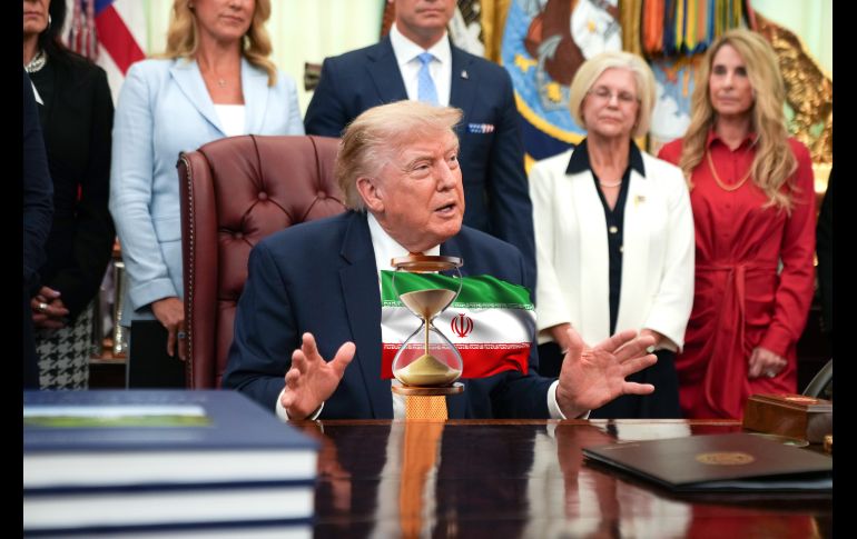 El presidente Trump durante un evento en la Casa Blanca. EFE/EPA/Allison Robbert / POOL