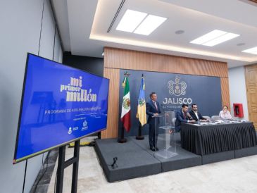 El gobernador Pablo Lemus participó en el evento y destacó cómo "Mi Primer Millón" podría ser clave para los emprendedores. FACEBOOK/Pablo Lemus Navarro