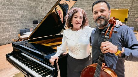 Dúo Concertante. Integrado por el violoncellista Jorge González y la pianista Ana Silvia Guerrero. CORTESÍA