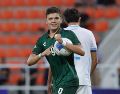Tahiel Jiménez. El atacante veracruzano anotó tres goles y fue clave para instalar al equipo en las semifinales de Santo Domingo 2026. X/miseleccionsubs