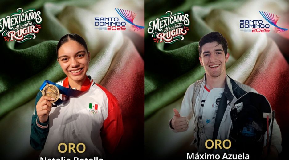 México dio un acelerón en la esgrima de los Juegos Centroamericanos y del Caribe. X/ @conadeoficial.