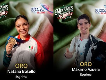 México dio un acelerón en la esgrima de los Juegos Centroamericanos y del Caribe. X/ @conadeoficial.