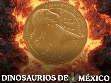 El valor histórico de esta serie radica en la selección de la fauna prehistórica, la cual resalta el vasto patrimonio paleontológico del país. FACEBOOK/Casa de Moneda de México