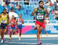 Eduardo Herrera le dio a México la sexta medalla de oro dentro del atletismo en los Juegos Centroamericano y del Caribe con un tiempo de 13:50.86 minutos. EFE/ R. Sura.