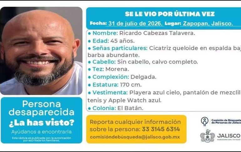 El hallazgo ligado a Ricardo Cabezas tuvo lugar en la colonia Indígena de Mezquitán. ESPECIAL