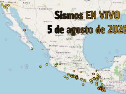 EN VIVO | Sismos en México | Miércoles 5 de agosto. ESPECIAL / SSN