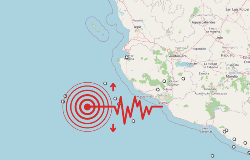 &nbsp;Sismo en Jalisco. ESPECIAL / SSN