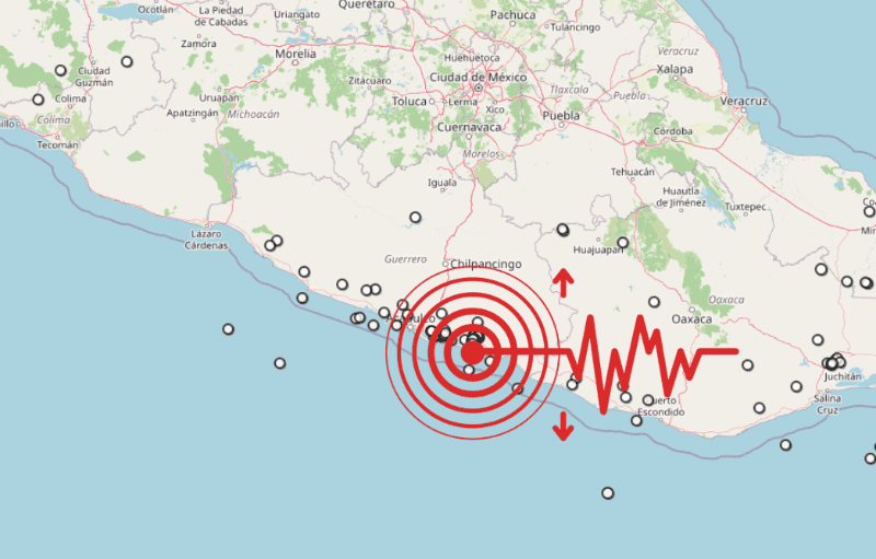 &nbsp;Sismo en Guerrero. ESPECIAL / SSN